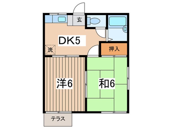 ハイツ西町の物件間取画像